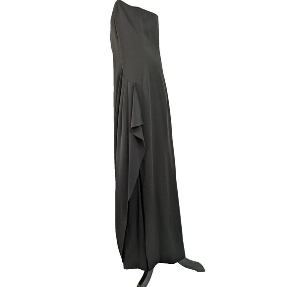 VTG Karen Lawrence Sz 10 Gold Black Brocade Velvet Jacket with Long Black Dress - Picture 9 of 16